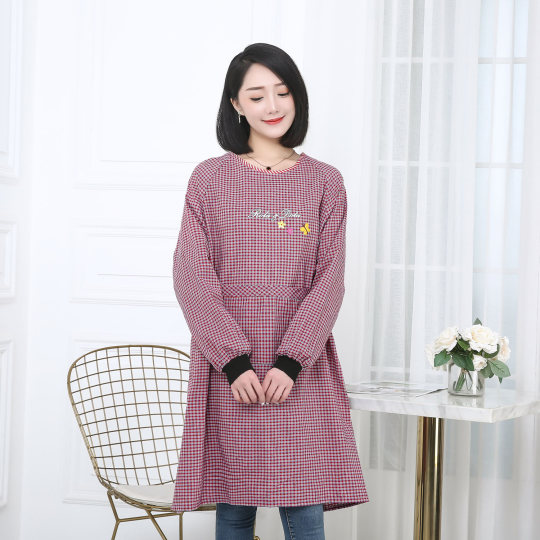 Korean style pure cotton overalls long sleeve Korean style apron