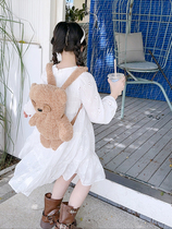 hm small dream girl little white dress hollowed-out long dress spring autumn children beach long sleeve princess dress with dress for a long skirt