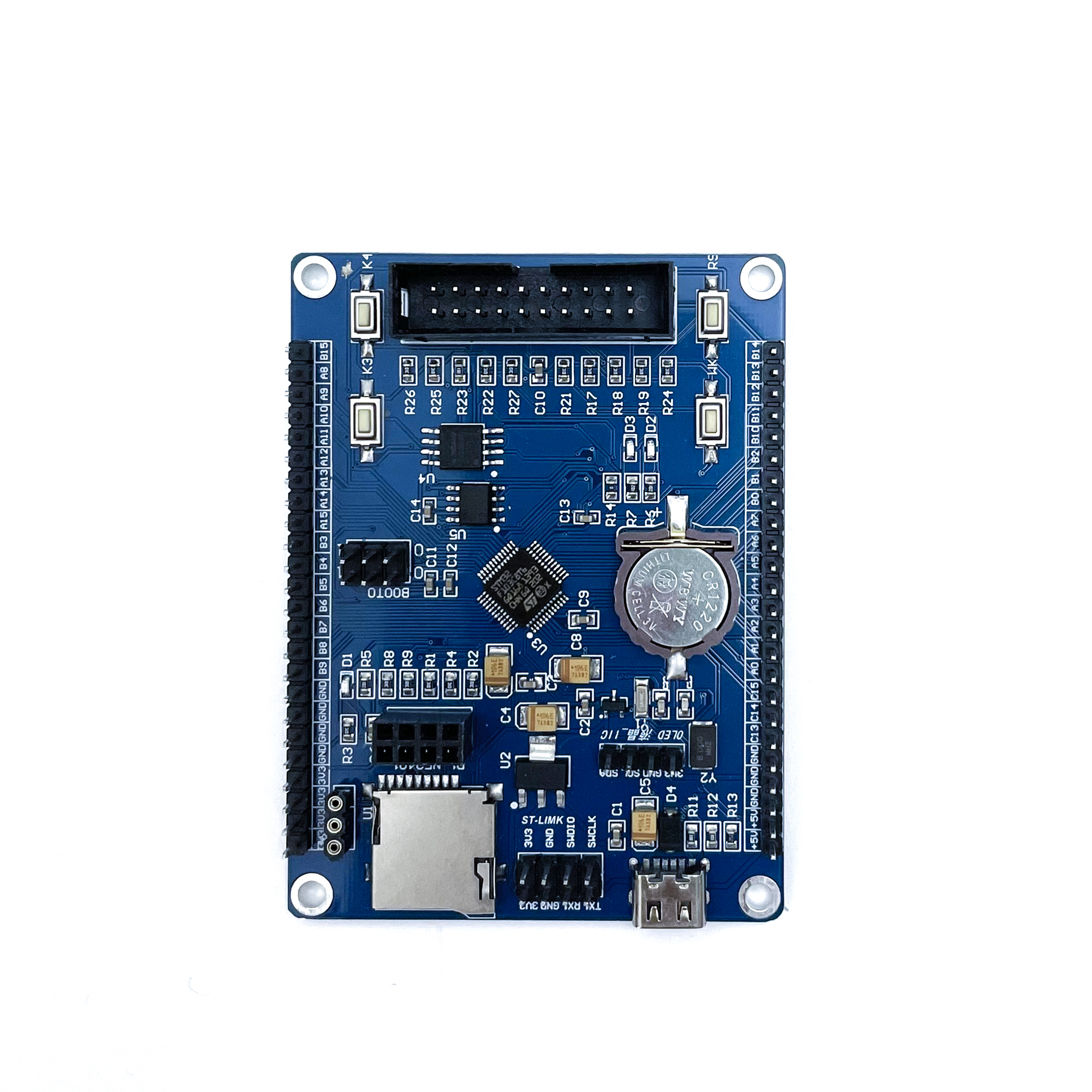 全新STM32F103C8T6开发板STM32F1学习板核心板评估板含例程主芯片 - 图3