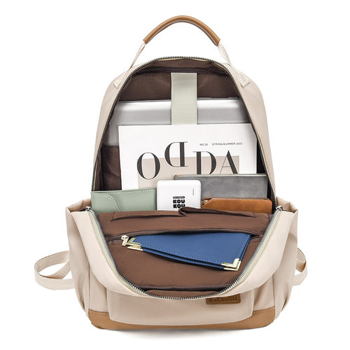 日系双肩包大容量背包女旅行包2025新款电脑包通勤轻便牛津布书包 - 图3