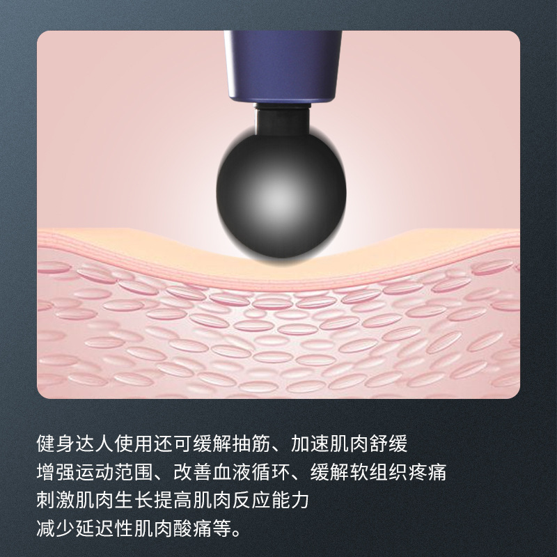 小米有品迷你筋膜枪家用mini肌肉按摩器电动颈膜抢筋膜放松肌膜枪 - 图2