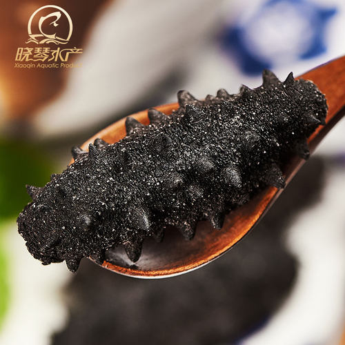 晓琴水产 大连深海7年淡干海参500g高品质礼盒装辽参刺参特价包邮 - 图1