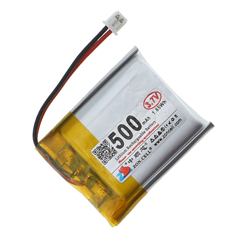 中顺403035音箱MP3行车胎压仪数码高温型聚合物锂电池3.7V 500mAh - 图3