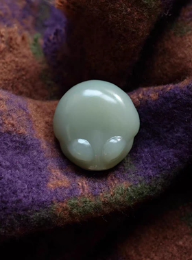 和田玉青蛙.新疆籽料小青蛙吊坠.天然和田玉青蛙.和田玉瓜瓜来财