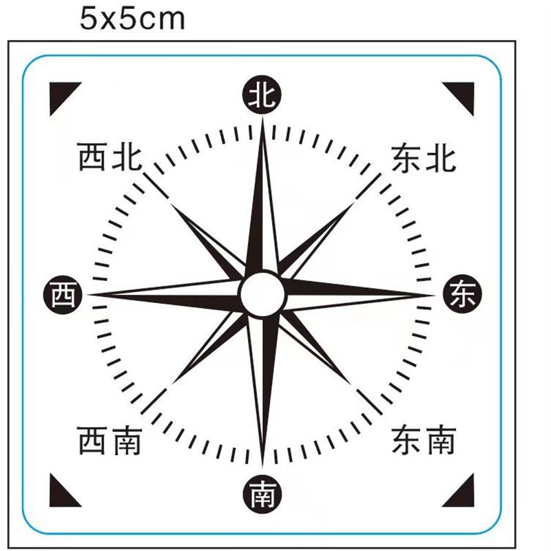 方向坐标表包邮位置与方向透明标东南西北方向坐标表教师教学用具 - 图0