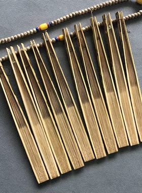 文玩礼品扇子7寸梅妃折扇香妃斑竹宣纸折扇空白扇面送扇袋