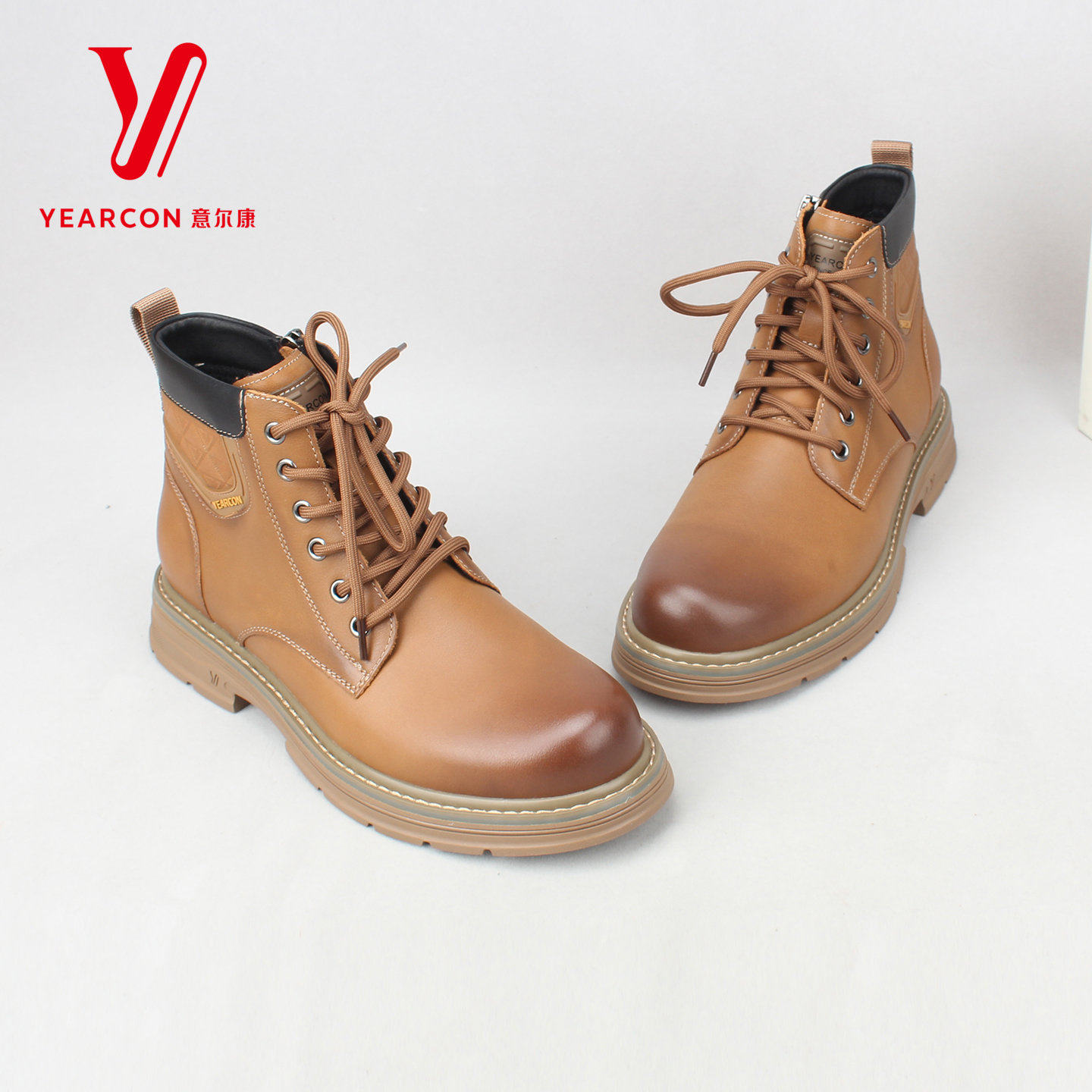 意尔康男鞋冬季新款大黄靴马丁靴男高帮鞋加绒保暖,淘宝优惠券,粉丝福利购,淘宝优惠卷