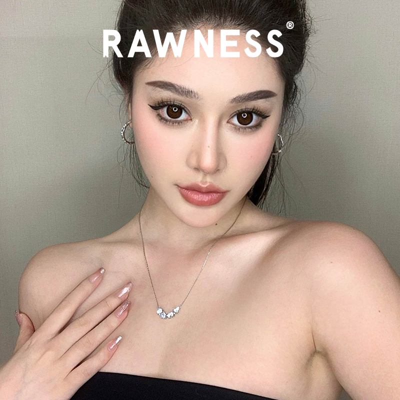 RAWNESS莫桑石四叶草幸运项链女镶钻锆石磁吸 高级感情人节送女友 - 图1