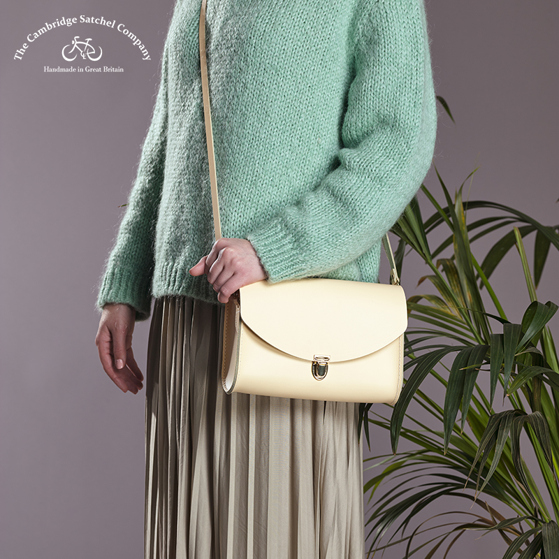 Cambridge Satchel英国剑桥包斜挎信封牛皮单肩包7.5寸Push Lock