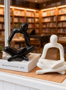 现代简约人物雕塑装饰摆件