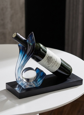 创意抽象酒瓶造型玻璃工艺品摆件