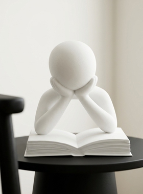 现代简约白色人物造型装饰摆件