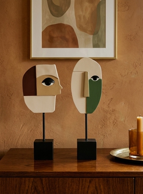 中古风艺术人物摆件创意个性装饰