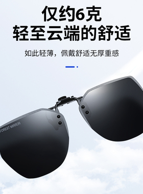 超轻防晒儿童近视眼镜夹片式散瞳