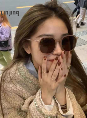 墨镜茶色ins大框显瘦太阳眼镜