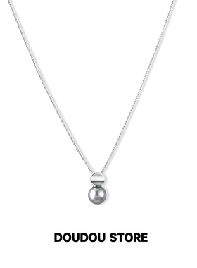 简约银色百搭气质项链