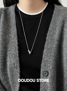doudoustore简约珍珠项链