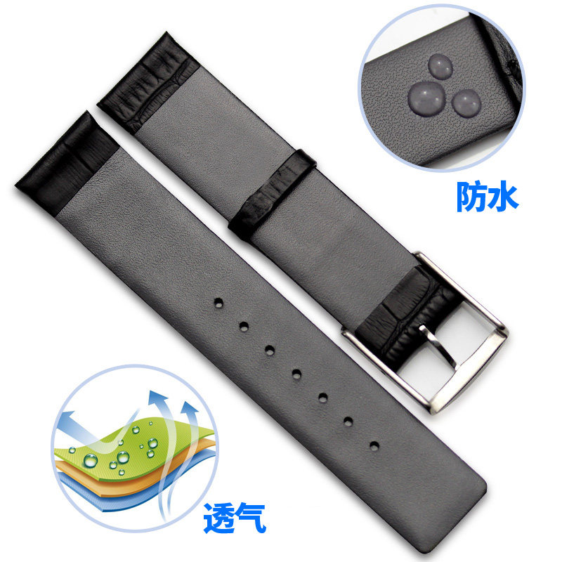 ck女男原装真皮薄针扣代用表带 gomant古曼缇启程配件