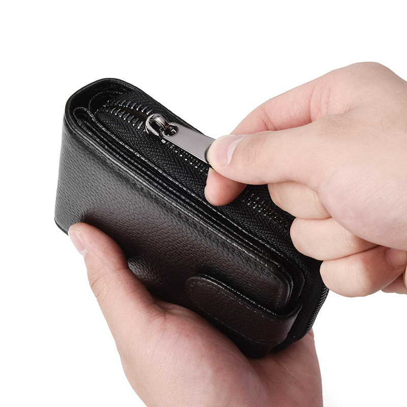 防盗刷防消磁卡包男证件包一体钱包 依古比古卡包