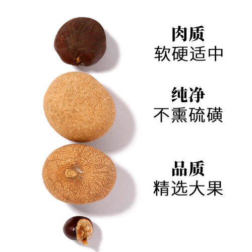 广东高州老树一级超优质特大果桂圆干带壳新货龙眼干厚肉小核500g - 图0