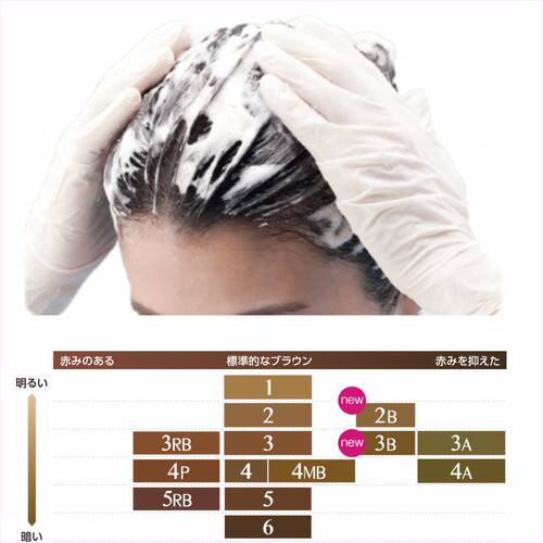 日本salon de pro染发膏日本泡沫染发剂纯植物遮盖白发无味黑茶色 - 图2