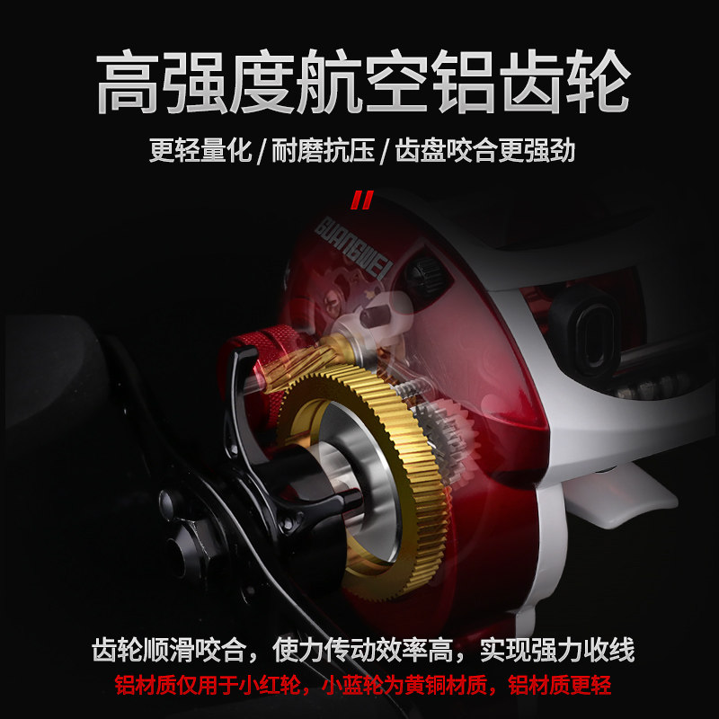 光威水滴轮小蓝轮路亚马口小红轮 光威户外鱼线轮