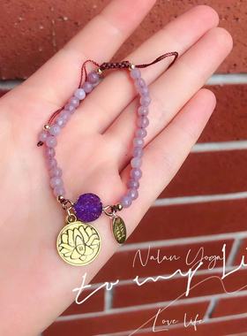 天然水晶石原创瑜伽简约