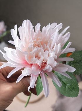 仿真多层菊花假花家居装饰摆设客厅玄关茶几摆件古典汉服拍摄道具