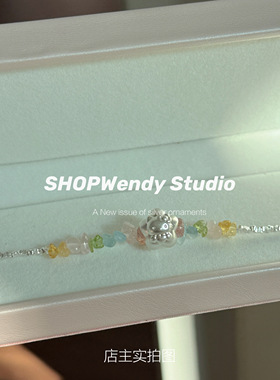 原创幸运星kitty春日彩色手链