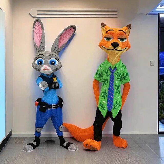 Zootopia building block construction toys