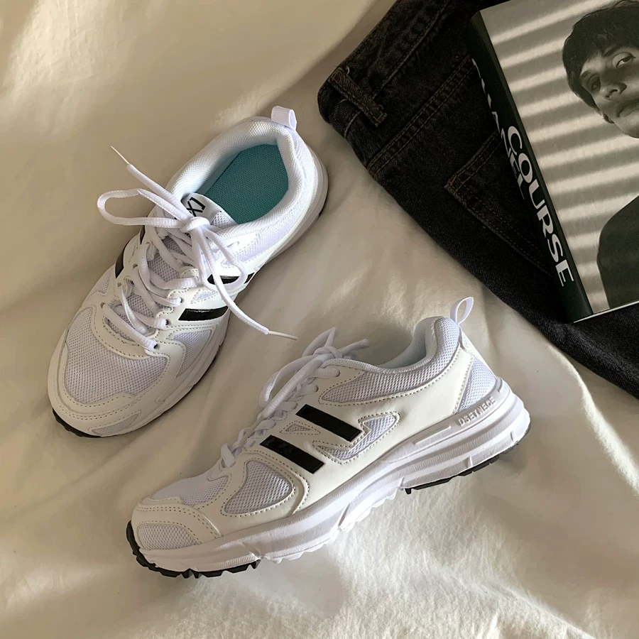 Jinyu Lugu Летний ветер Гонконг безкости Daddy Shoes INS Tide Shoes Ретро утолщённая подошва сетка