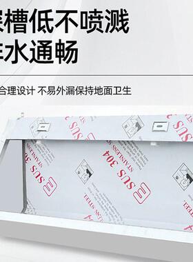 不锈钢小便池挂墙式尿池工地学校不锈钢尿槽304不锈钢小便池