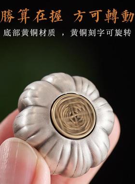 胜蒜在握玉把件新款泰银复古大蒜汽车钥匙扣挂件吊坠胜算蒜头链