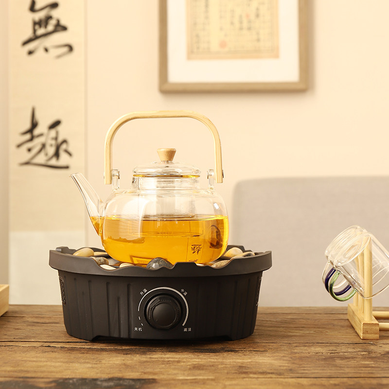 戈米电陶炉现代简约网红围炉煮茶炉茶壶耐热透明玻璃煮茶壶烧水壶,淘宝优惠券,粉丝福利购,淘宝优惠卷
