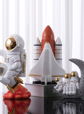 树脂宇航员存钱罐摆件