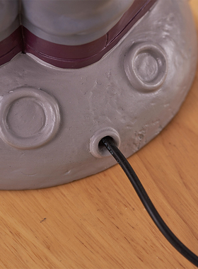 创意吹泡泡男孩夜灯存钱罐摆件