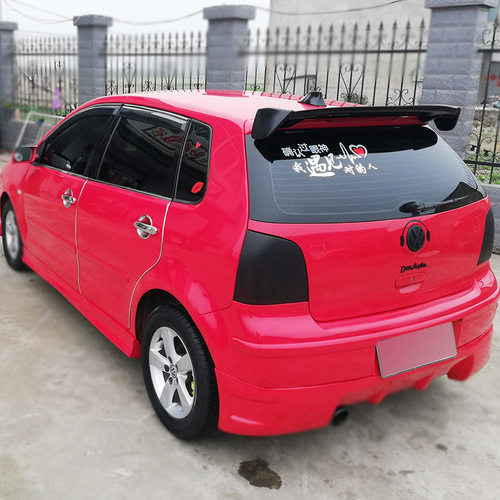 适用于02-19款大众波罗尾翼新/老Polo两厢车改装尾翼免打孔安装 - 图1