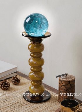 高端琉璃水晶球展示底座