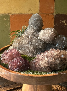 水晶造景盘高级感微景观展示底座