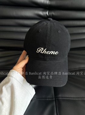 BanliCat 氛围感出片红色帽子韩简约棒球帽男女显脸小百搭鸭舌帽
