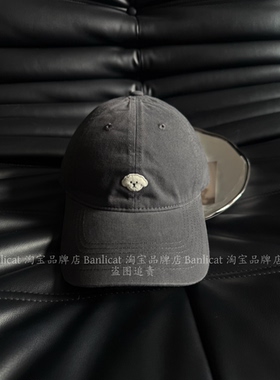 BanliCat 2026秋季新学院风可爱小狗刺绣棒球帽女显脸小休闲情侣