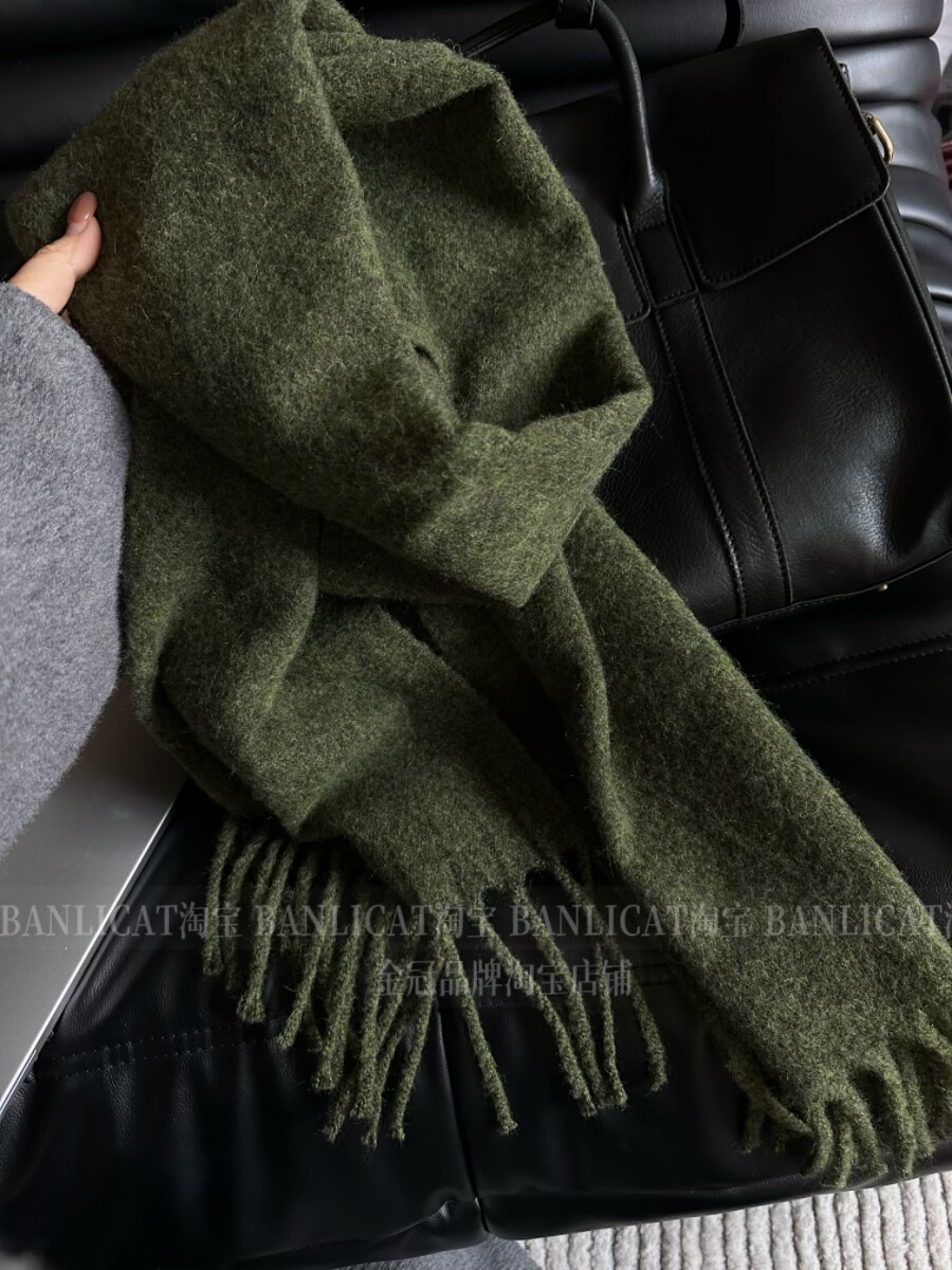 BanliCat 超美出片复古绿围巾男女韩版含羊毛保暖围脖秋冬披肩礼,淘宝优惠券,粉丝福利购,淘宝优惠卷