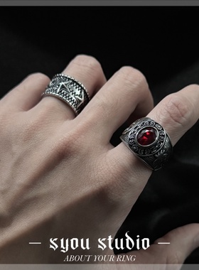 Syou中性钛钢小众戒指