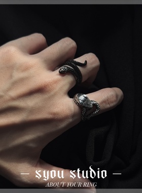 欧美时尚潮流男士开口戒指