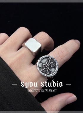 Syou情侣钛钢朋克戒指