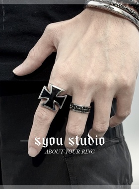 鸢尾十字花戒指不掉色