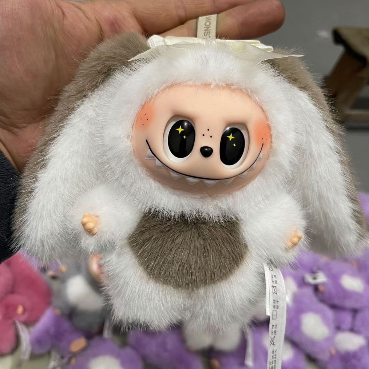 爆款拉布LABUBU大耳朵兔儿童书包挂件可批钥匙挂饰卡通可爱小玩偶,淘宝优惠券,粉丝福利购,淘宝优惠卷