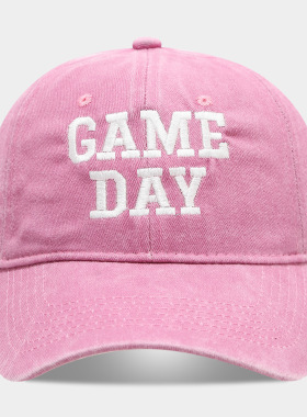 GAMEDAY复古字母刺绣棒球帽
