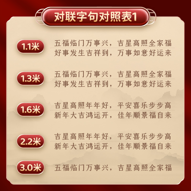 2025蛇年新年对联春节过年春联新款农村大门自带背胶防水福字家用