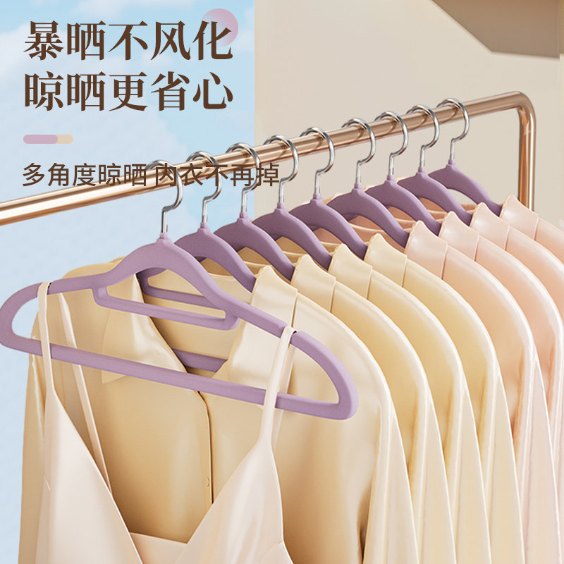 植绒衣架家用防滑无痕宿舍用学生衣服衣撑防肩角不起包整理师专用,淘宝优惠券,粉丝福利购,淘宝优惠卷